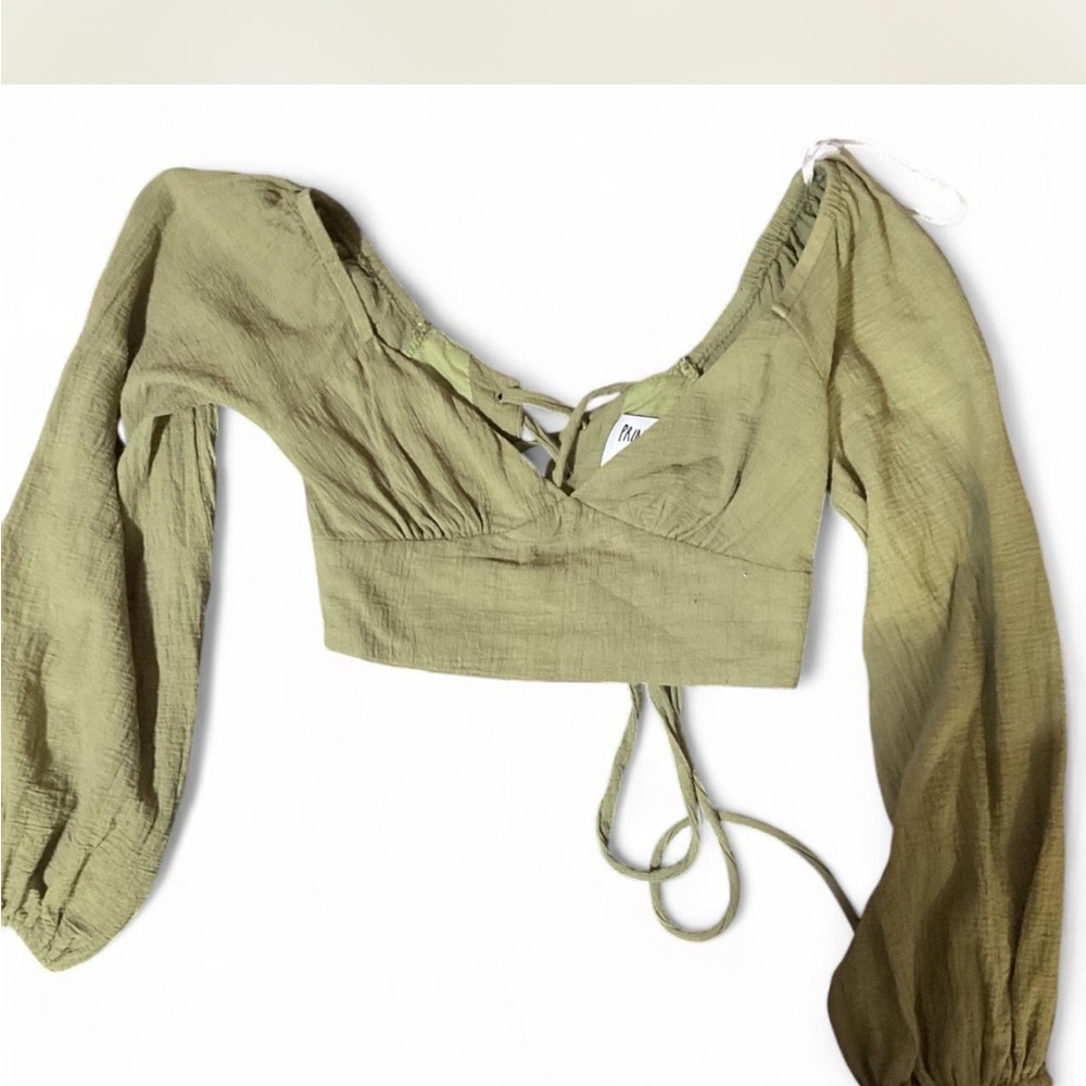 Princess Polly Sage Green Blouse